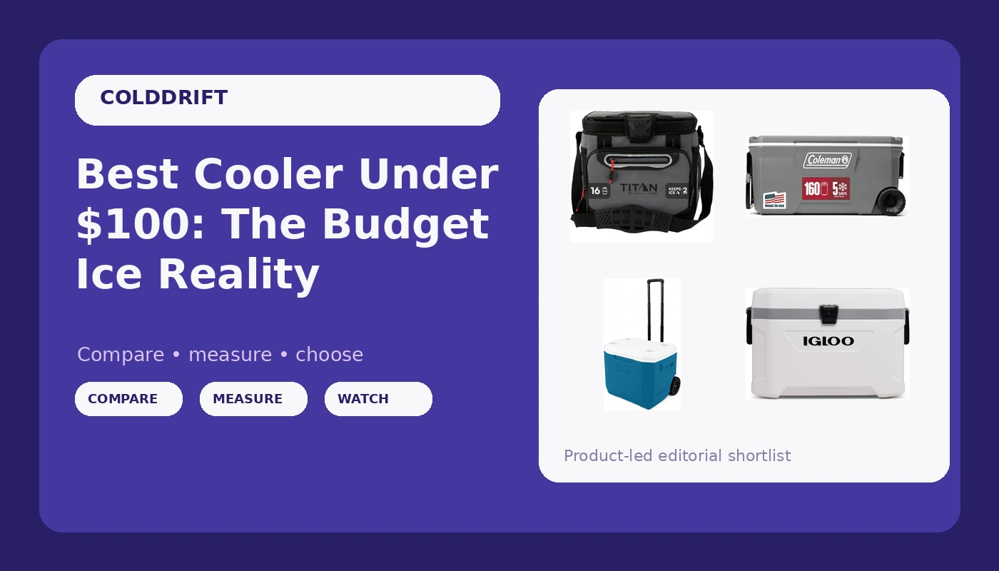 Best Cooler Under $100: The Budget Ice Reality - ColdDrift review with measurements and honest opinion