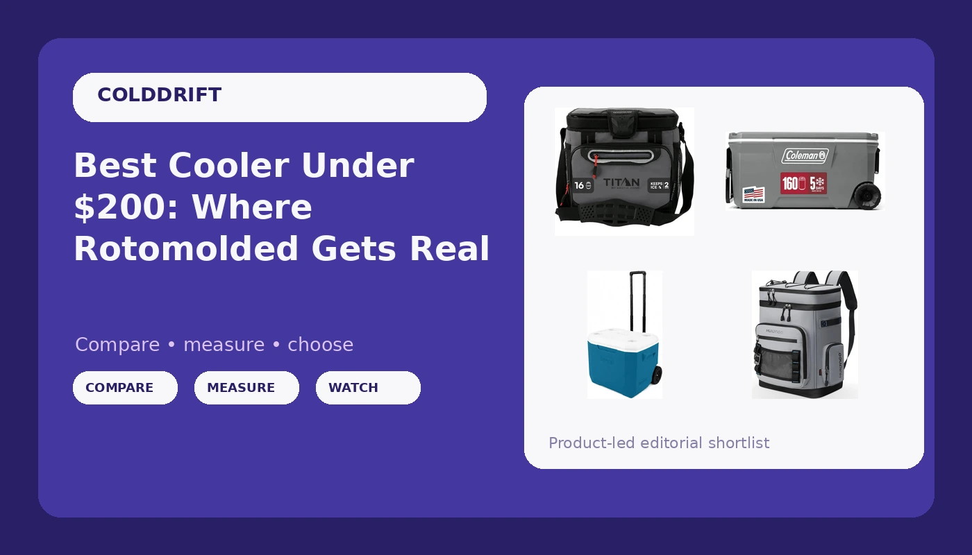 Best Cooler Under $200: Where Rotomolded Gets Real - ColdDrift review with measurements and honest opinion