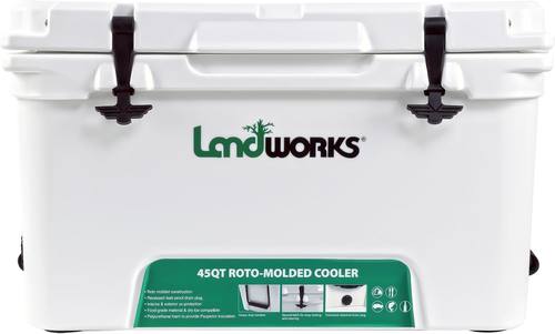 Landworks 45QT Rotomolded Cooler Holds 48 Cans, 5-10 Day Ice Retention