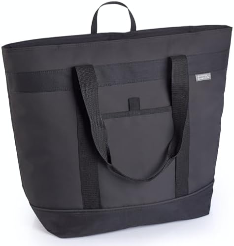 Jumbo Insulated Cooler Bag, Heavy Duty Soft Insulated Grocery Bag, Charcoal