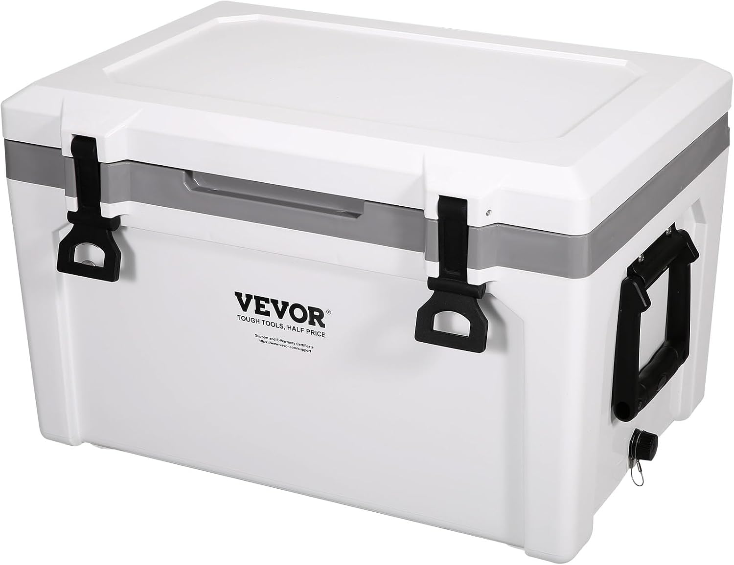 VEVOR Portable Cooler,Hard Cooler with Ice Retention, Heavy-Duty Handles and Strap, Lightweight Rigid Material Insulated Portable Cooler, Suitable for Family Picnics and Short Trips