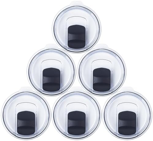 3 Pack 20 oz Tumbler Lid, Magnetic Slider Replacement Lids for YETI 20 oz Tumbler, 10/24 oz Mug and 10 oz Lowball, Spill Proof Cup Lids Covers Compatible for Ozark Trail, Old Style Rtic, BPA Free