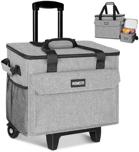 INSMEER Rolling Cooler with Lunchbag