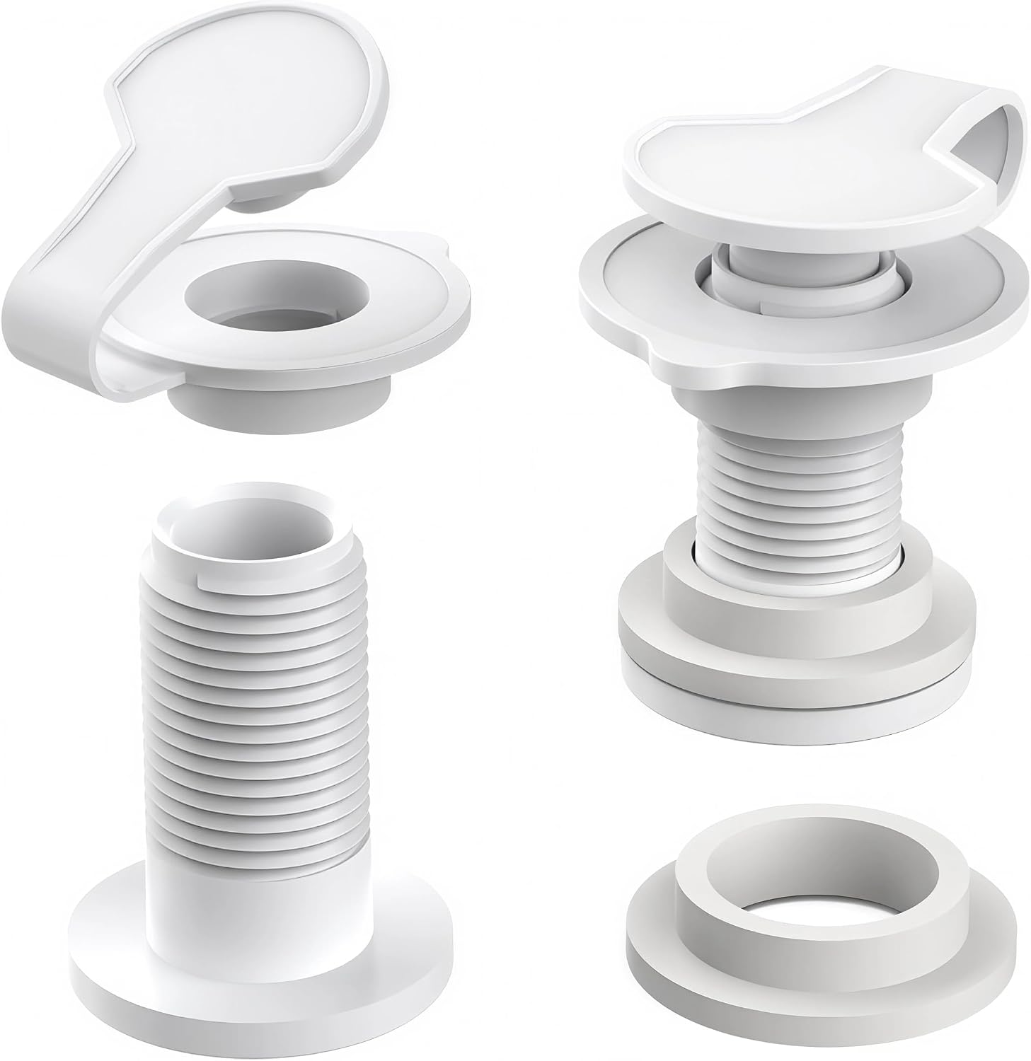 2 Pack 1.5 Inch Cooler Drain Plug Replacement Kit for Coleman Xtreme