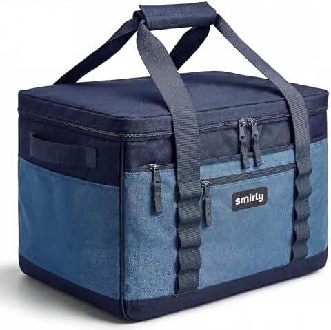 SMIRLY Cooler Bags Insulated, Large Soft Collapsible Cooler, 48 Cans