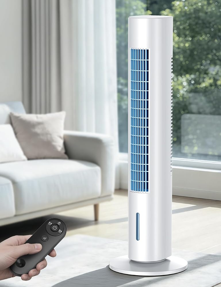 Windowless Portable Air Conditioners, 35 inch Evaporative Air Cooler with 3 Speeds and 3 Modes