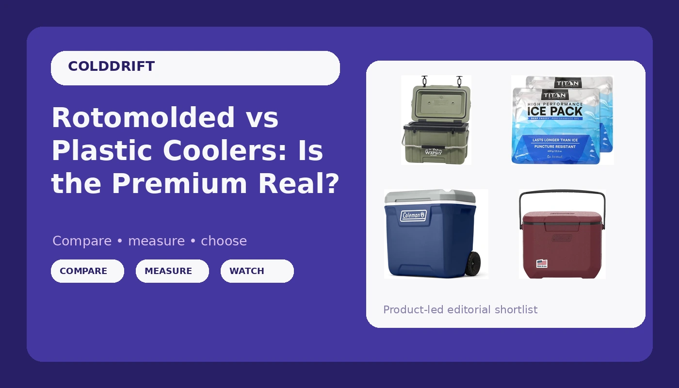 Rotomolded vs Plastic Coolers: Is the Premium Real? - ColdDrift review with measurements and honest opinion